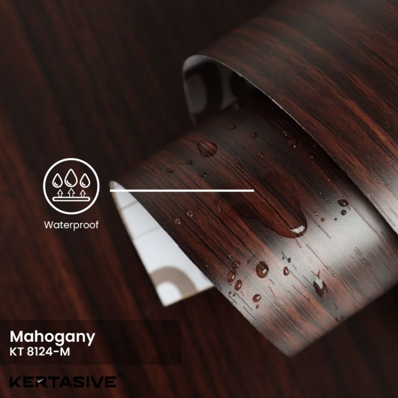KERTASIVE MAHOGANY - PVC INTERIOR FILM KERTASIVE ( L.122cm 50mtr/ Roll)