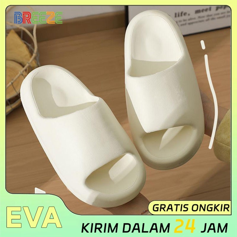 Sandal jelly wanita korea EVA Sendal slop karet wanita kekinian terbaru 2024 Sandal rumah anti slip