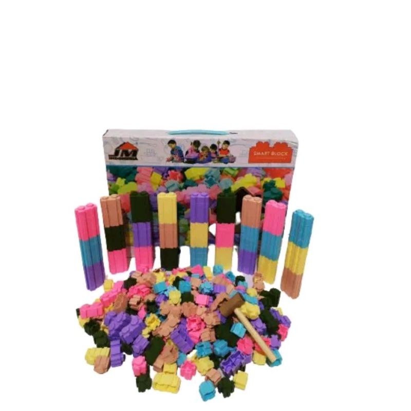 PROMO- MAINAN ANAK SMART BLOCK PUZZLE BLOCK BUILDING COLOR JM92010 RUMAH ISI 350pcs