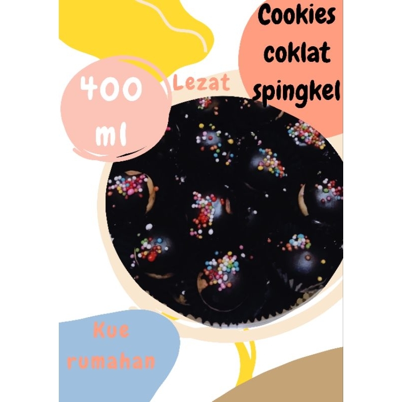 

COOKIES COKLAT SPINGKEL HOME MADE KUE LEBARAN KUE KERING