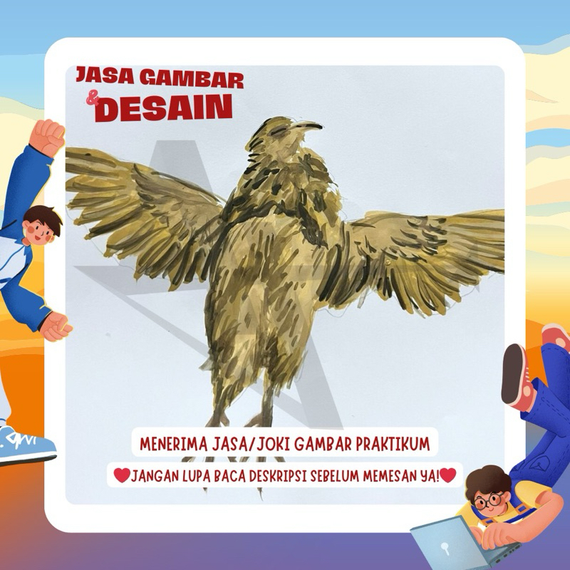 [JASA GAMBAR PRAKTIKUM] Joki praktikum / Jasa gambar preparat / Gambar Hewan