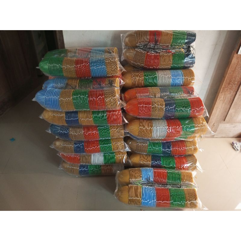 100 pcs batok plastik pakan ayam/ batok plastik/ cepuk pakan/ batok pakan ayam/ wadah pakan/ tempat 