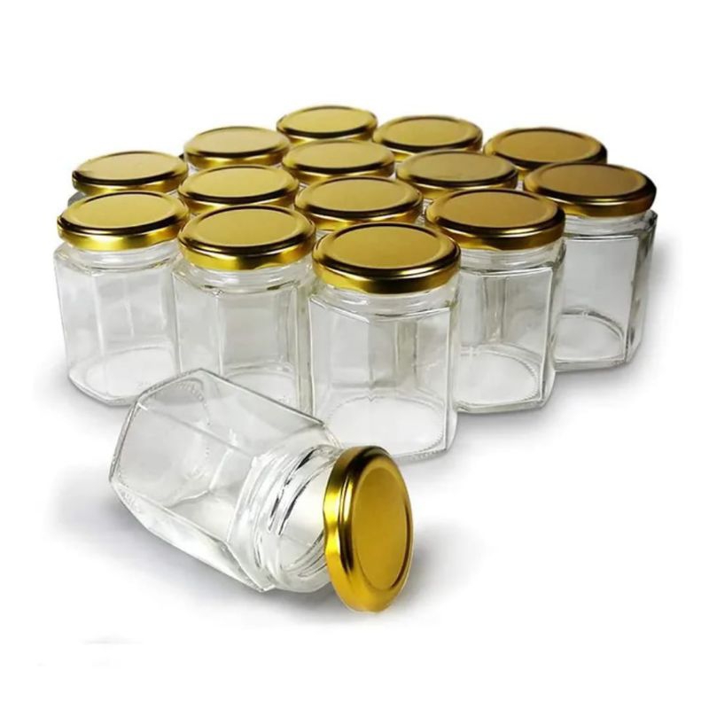 toples jar hexagonal 500ml/ toples selai 500ml / toples madu 500ml/ toples hexagonal 500 ml / toples