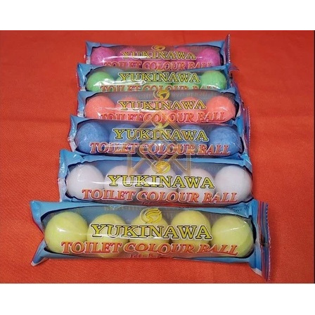 ISI 5 PCS - Kamper Toilet Colour Ball Yukinawa HARGA GROSIR