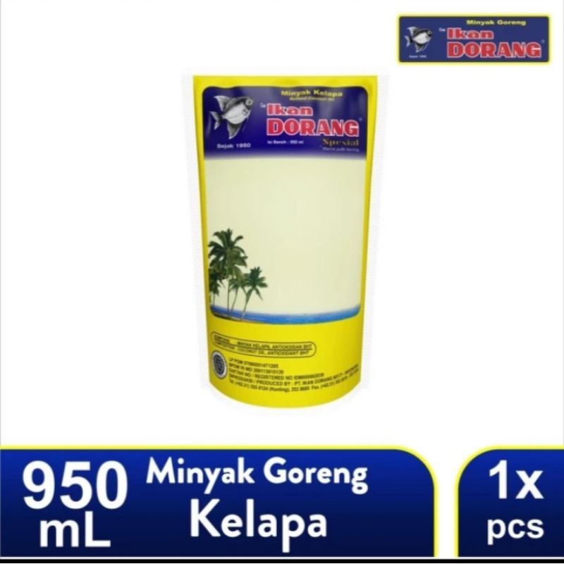

Minyak kelapa ikan dorang 950 ML ex 2027