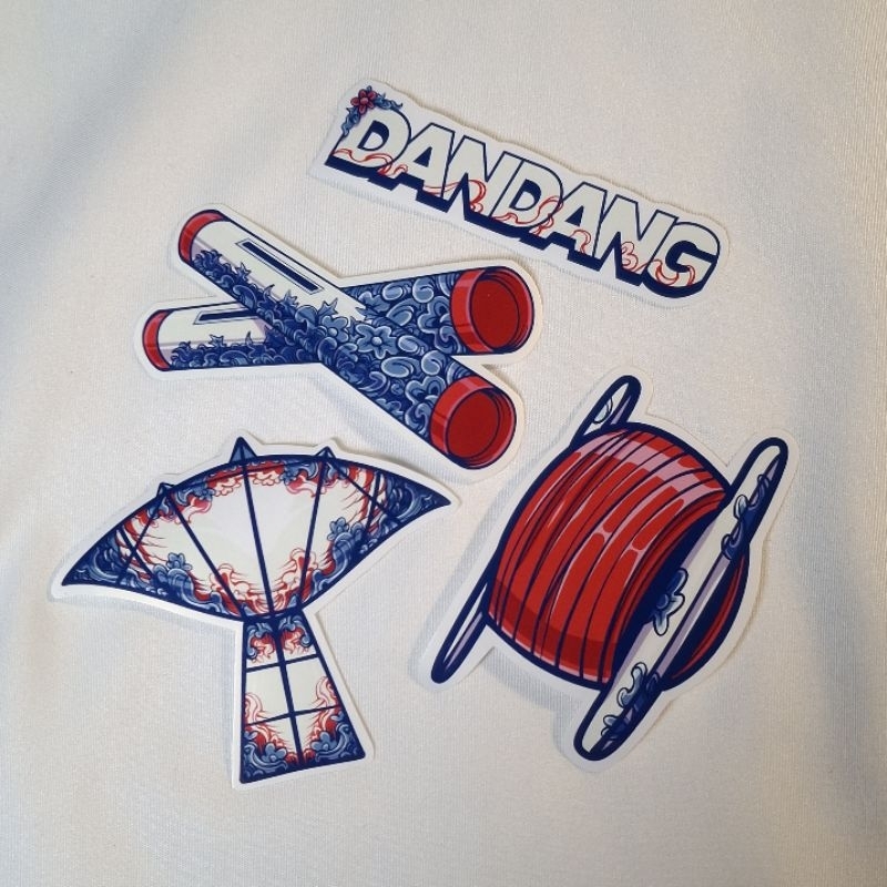 

STICKER PACK "DANDANG" TRADITIONAL BANJAR SERIES - vinyl premium - isi 4pcs