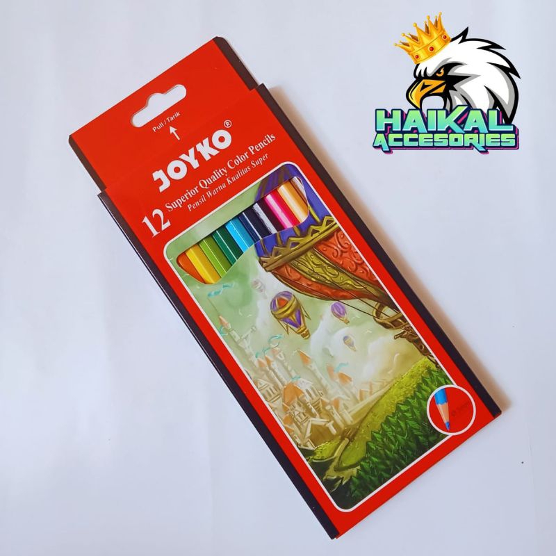 

Pensil warna Joyko panjang 12 warna CP-100