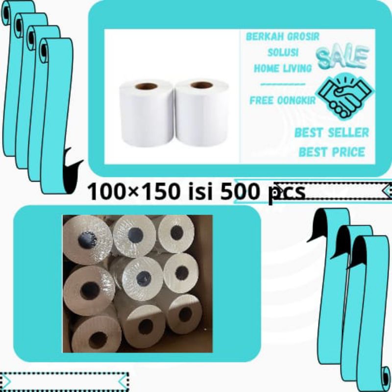 

Kertas LEBEL THERMAL RESI ROLL 100×150 ,500PCS LEM SUPER LENGKET