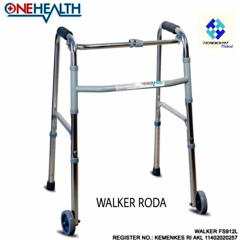 TONGKAT WALKER RODA ONEHEALTH/WALKER RODA