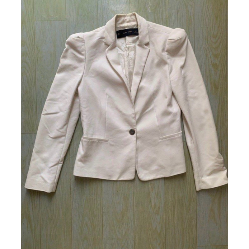 PRELOVED BLAZER PUTIH ZARA 100% ORIGINAL
