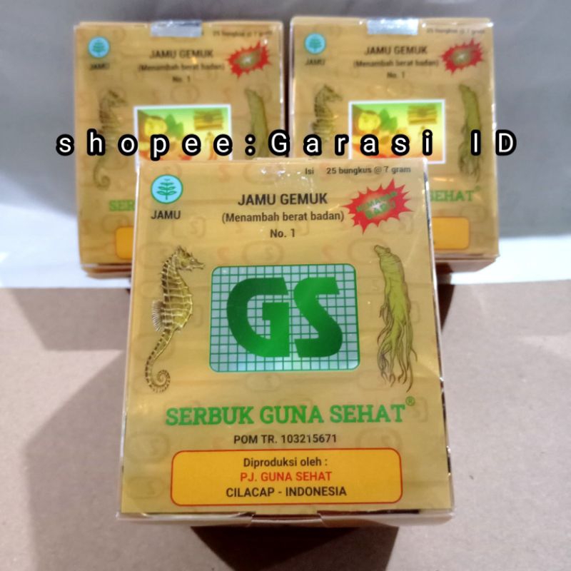 

JAMU GEMUK SEHAT GS NO 1 ORIGINAL - 1BOX ISI 25 SACHET