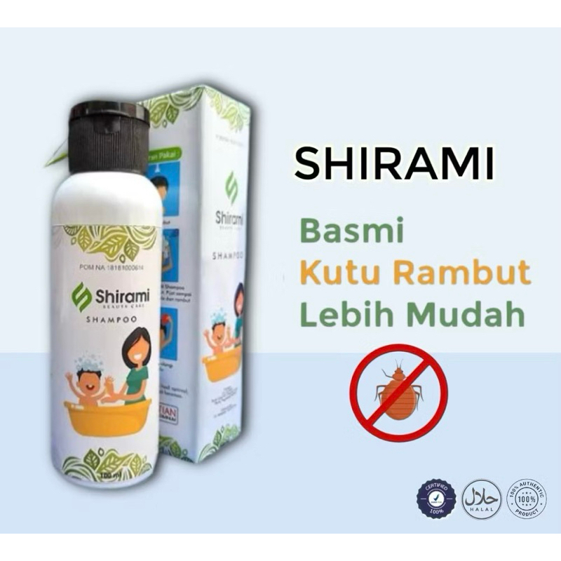 Shirami Shampo Anti Kutu Rambut Anak dan Dewasa Paling Ampuh isi 100ml, Obat Kutu, Sampo Kutu