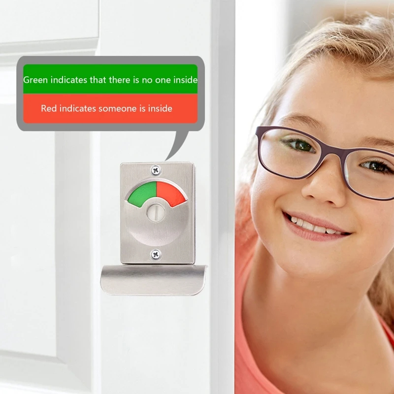 Terangbenderang_ 1Set Grendel Pintu Toilet Grendel Pintu Pengunci Pintu Toilet Partisi Toilet Kunci