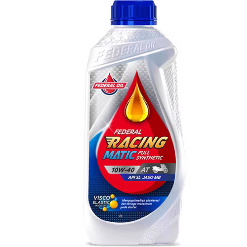 OLI FEDERAL RACING MATIC  10-40 UKURAN 1 LITER