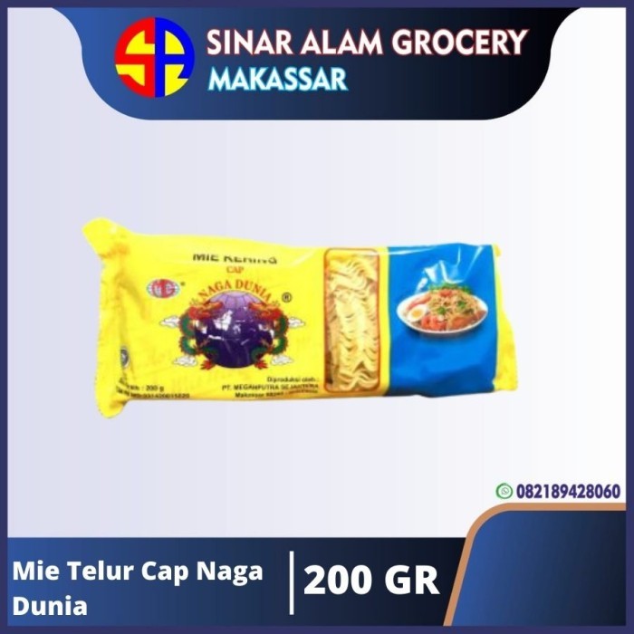 

Mie Telur Cap Naga Dunia 200g