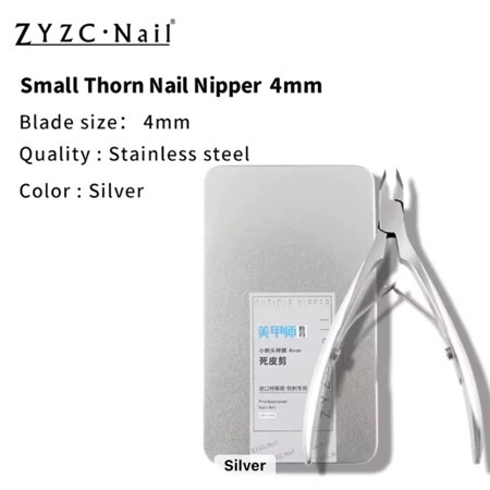 ZYZC NIPPER SILVER 4mm GUNTING KUTIKULA
