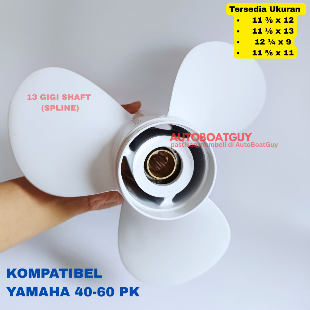 Propeller / Baling / Kipas Mesin Tempel Yamaha 40 50 - 60 PK / HP