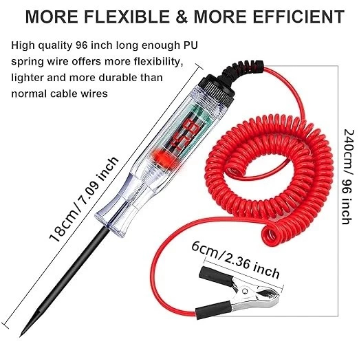 Digital Obeng Testpen Tespen Digital DC Tester Testpen Kelistrikan Listrik Mobil Motor 5v-120v