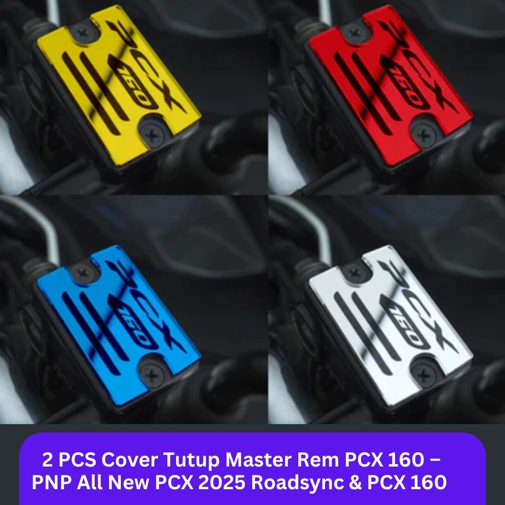 2 PCS Cover Tutup Master Rem PCX 160 – PNP All New PCX 2025 Roadsync & PCX 160 Old – Akrilik Premium