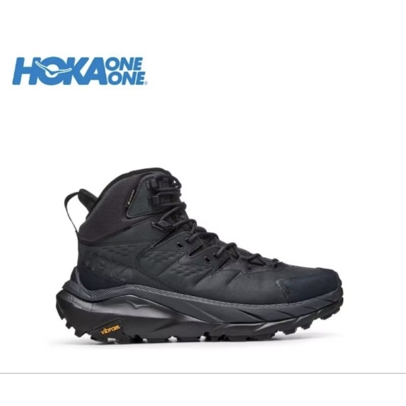 Sepatu Hoka One One Kaha 2 High Men's Hiking Shoes Full Black Triple Black