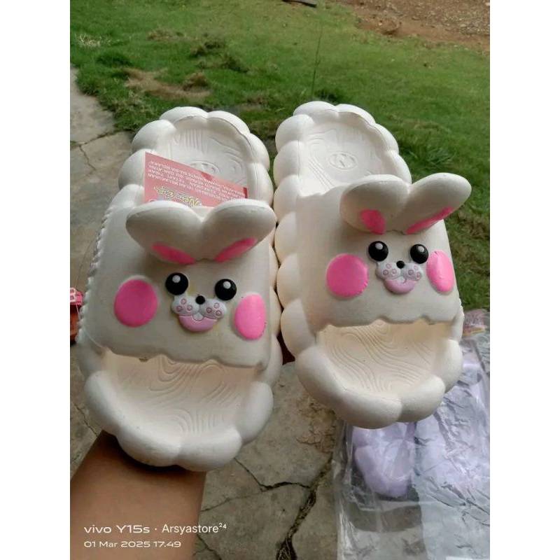 SANDAL ANAK PEREMPUAN SANDAL SELOP KARAKTER LUCU (32-36)