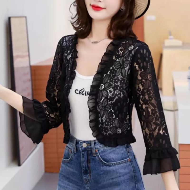 auter brokat terbaru.auter kardigan mix ceruty