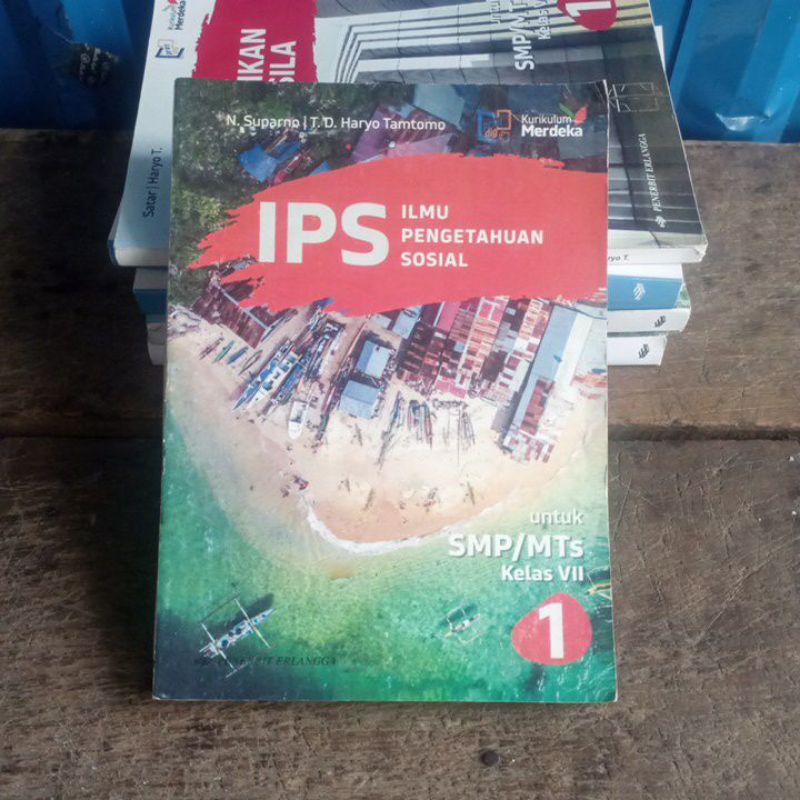 original bekas IPS Ilmu  Pengetahuan Sosial 1 SMP kelas 7 Kurikulum Merdeka  Erlangga