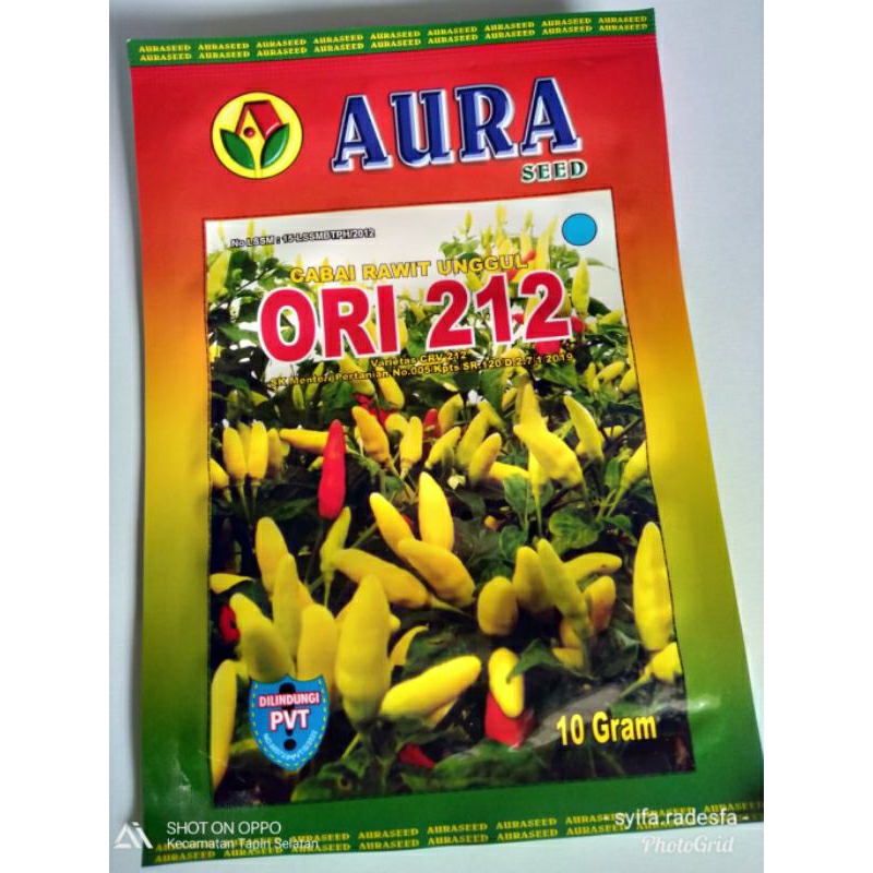 10 GRAM BENIH CABE RAWIT ORI 212 , bibit cabe rawit unggul ori 212 ,original cabe rawit