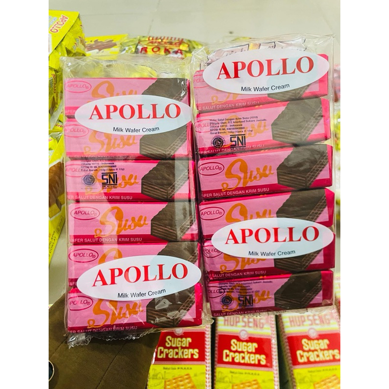 Apollo milk wafer cream | jajanan jadul
