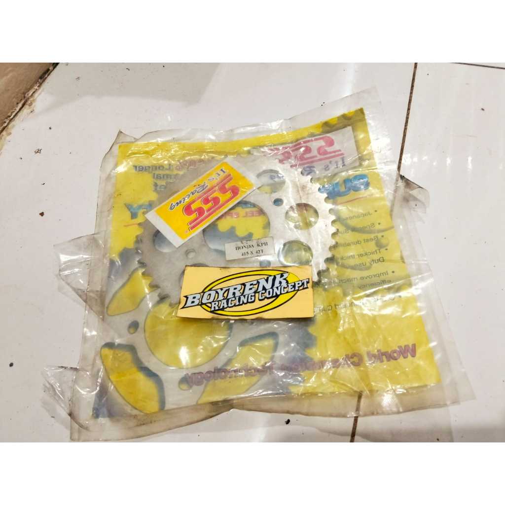 Gear sss Gir sss belakang 415 X 42T Honda Supra 125 Karisma Revo Blade Supra Fit Revo Absolute Kiran