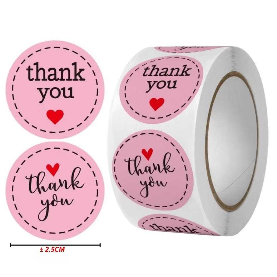 

Sticker Thank You Roll isi 500pcs