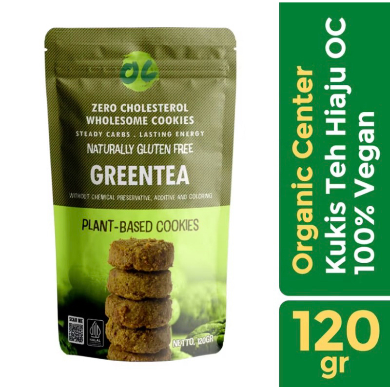 

Organic Center - Cookies Green Tea G/F Vegan - Cemilan Sehat - Gluten Free
