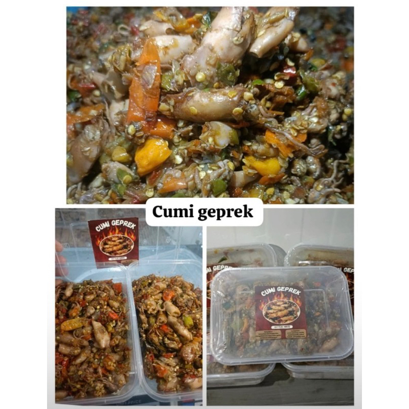 

cumi geprek/ baby cumi pedas/cumi geprek yuk ning