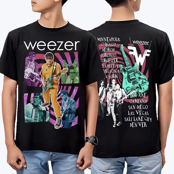 KAOS WEEZER | BAJU BAND BOOTLEG ROCK UNISEX | TOUR