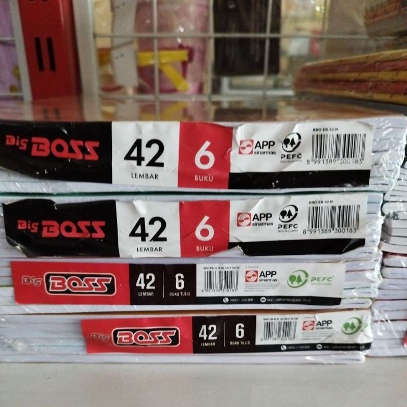 

Buku Tulis Big Boss Isi 42 lembar, Buku Tulis 1 pack