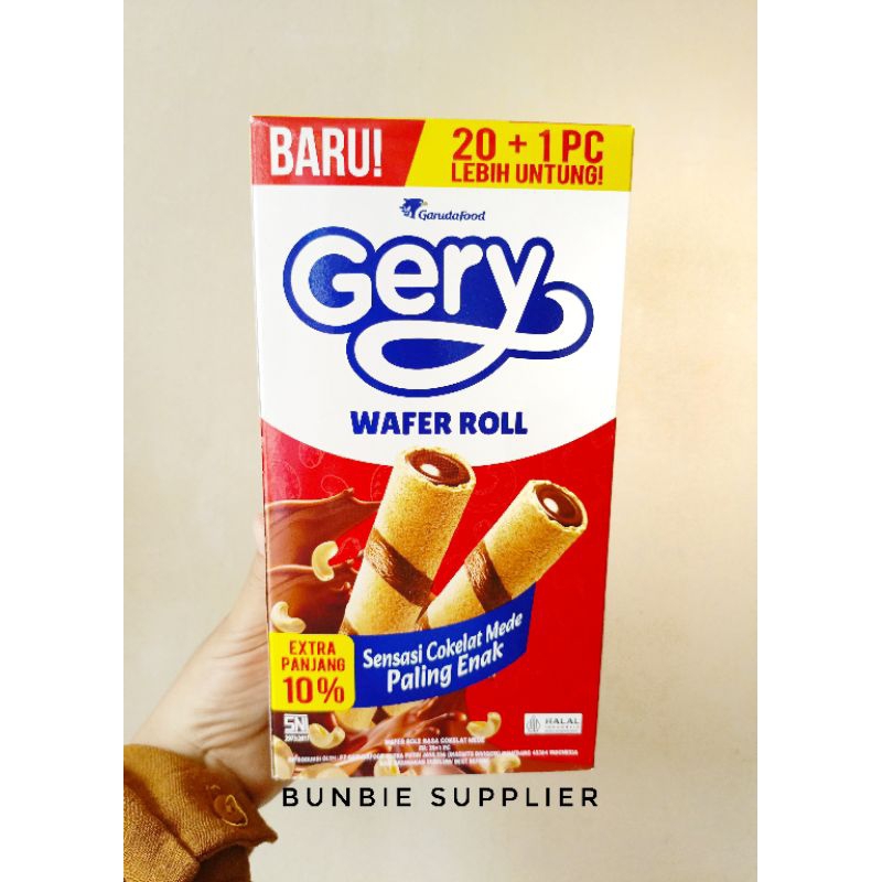 

Gery Wafer Roll Cokelat Isi 20+1 (BOX)