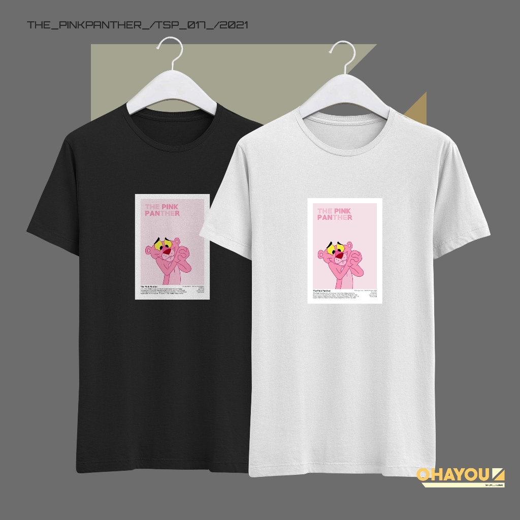 OHAYOU Kaos Pria Dewasa PInk Panther - T-Shirt Pink Panther