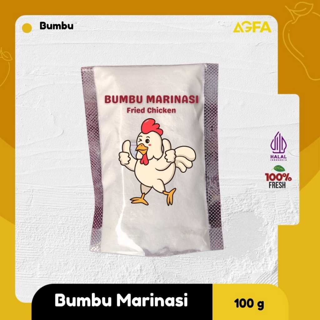 

BUMBU MARINASI TEPUNG AYAM GORENG 100GR / TEPUNG MARINASI AYAM / TEPUNG MARINASI FRIED CHICKEN