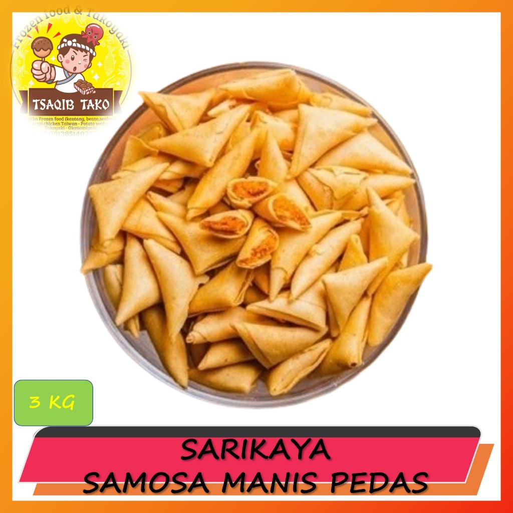 

SAMOSA ABON AYAM 3 KG MERK PREMIUM SARIKAYA ORIGINAL 1 DUS