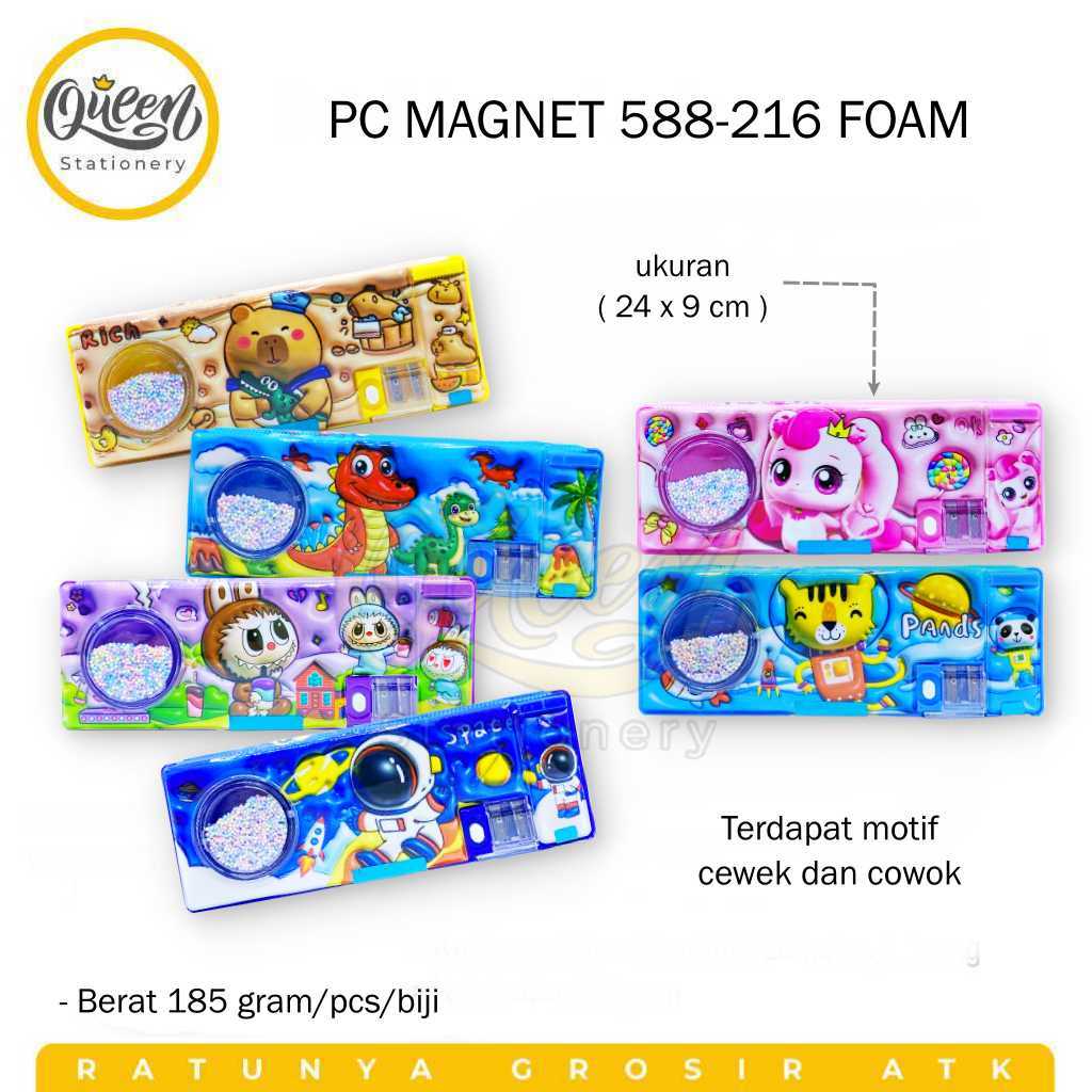 

1 PCS PENCIL CASE MAGNET 588-216 FOAM / PC MAGNET / KOTAK PENSIL MAGNET