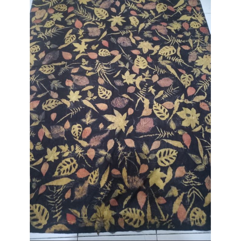 kain batik ecoprint asli