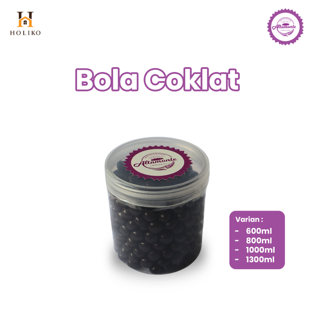 

HOLIKO - Kue Kering Bola Coklat Duo Uk 600ML, 800ML, 1000ML,1300ML Altamonte