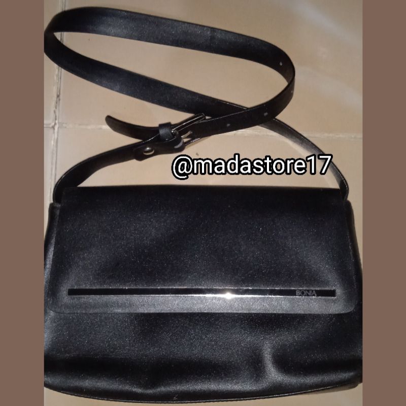 [PRELOVED❤] TAS BONIA HITAM BRANDED ORI MURAH