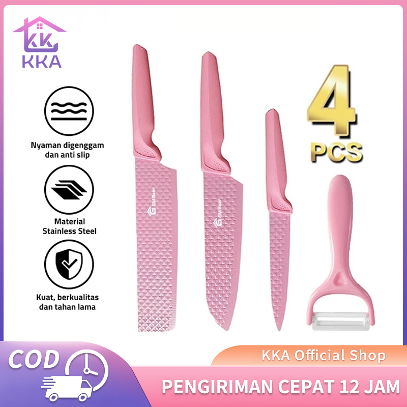 Diamond Knives Set Pink - 4 in 1 Set-Pink Diamond Knife Set