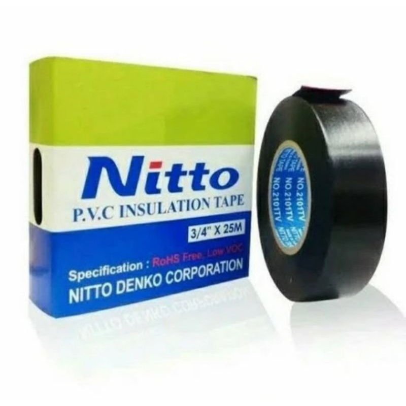 Isolasi listrik nitto/Isolasi nitto/isolasi hitam/isolasi listrik