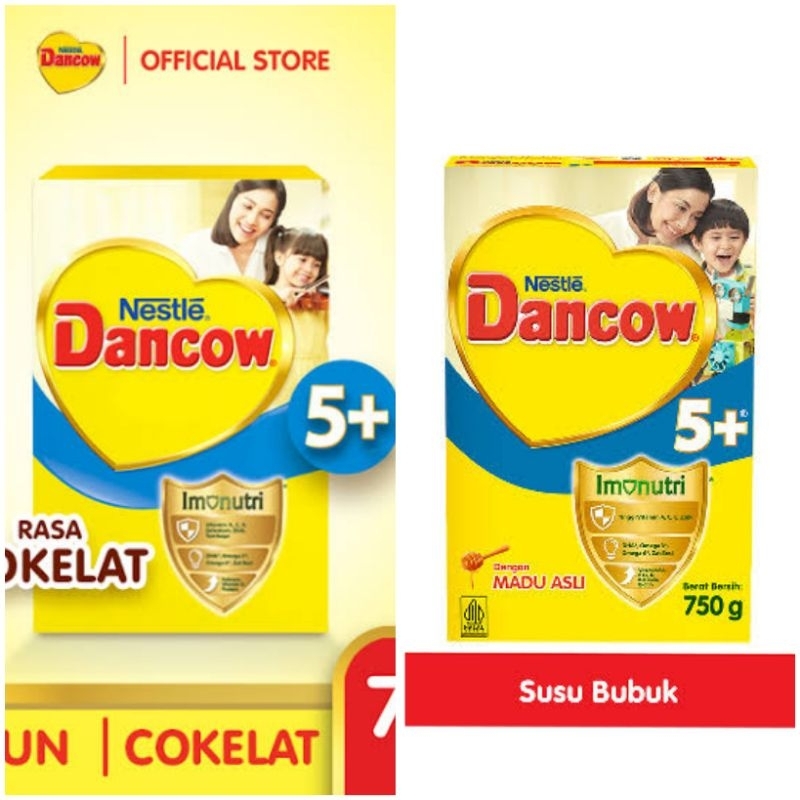 

Nestle Dancow 5+ Madu Coklat 750gr Susu Dankow 750 gr