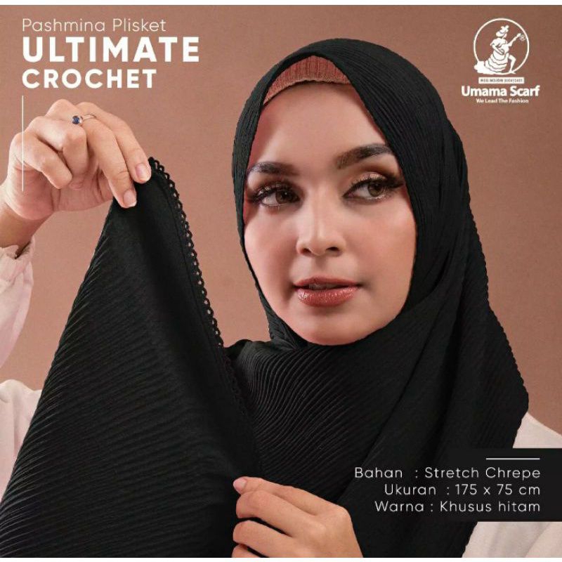 SEGI EMPAT BLACK SERIES HIJAB HITAM UMAMA PARIS