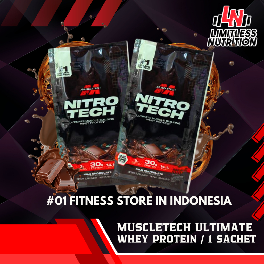

MUSCLETECH NITRO TECH Ultimate Whey Protein 30G Protein Whey - Chocolate