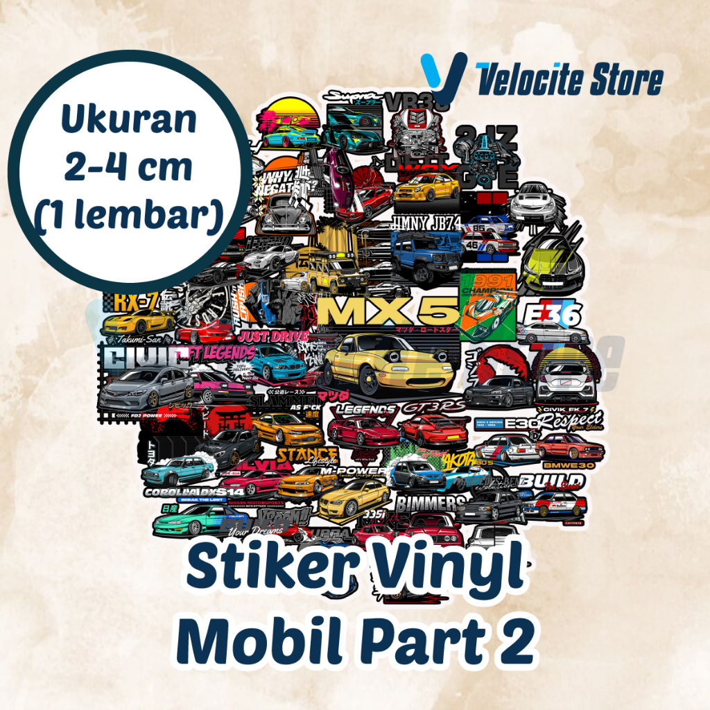 

Stiker Vinyl Mobil Part 2 Ukuran 2-4 cm (1 lembar)
