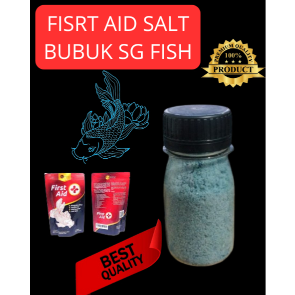 FIRST AID PLUS BUBUK by SG FISH METHYLENE BLUE ACRIFLAVINE OBAT IKAN
